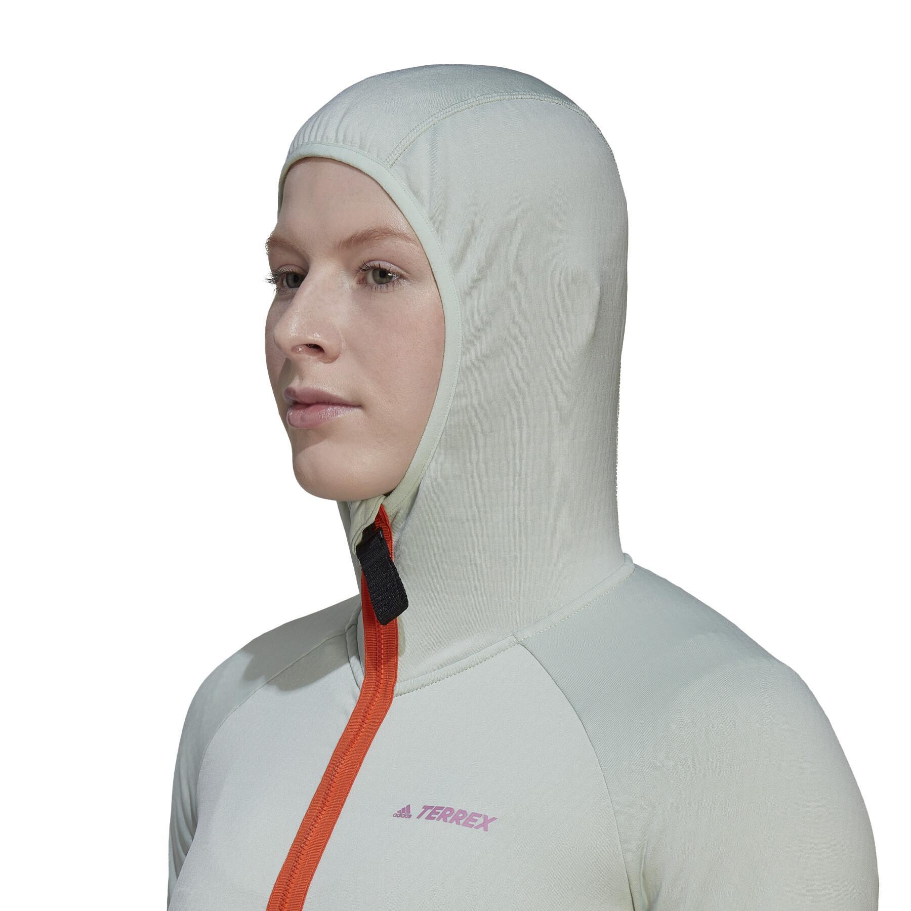 Women's hiking hoodie adidas Terrex Tech Flooce Light
