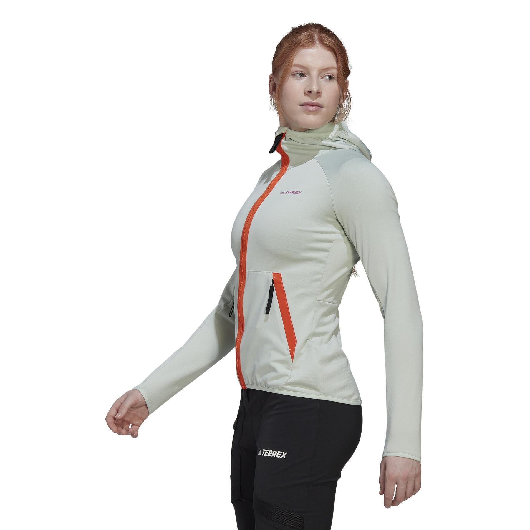 Women's hiking hoodie adidas Terrex Tech Flooce Light
