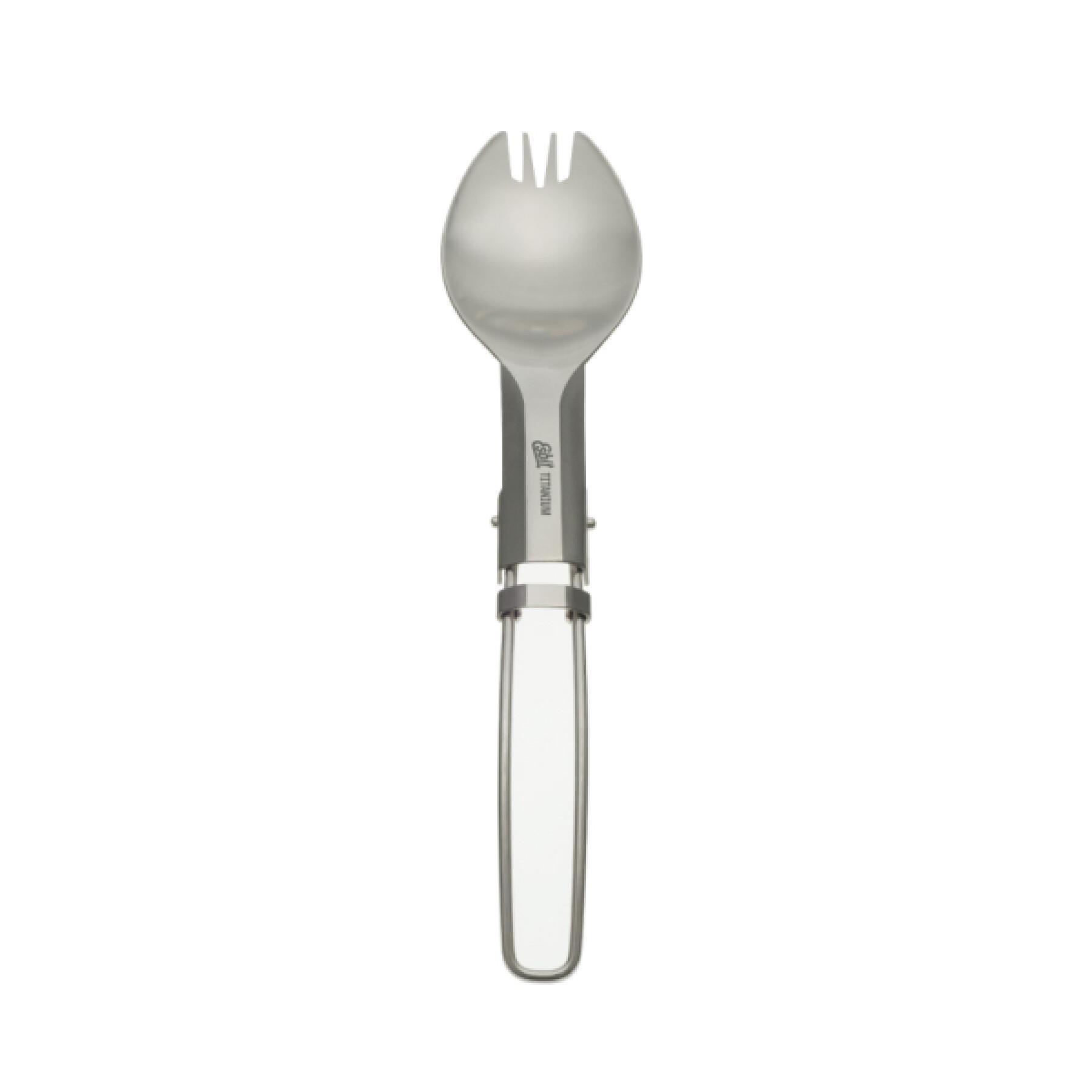 Folding titanium spoon/fork Esbit