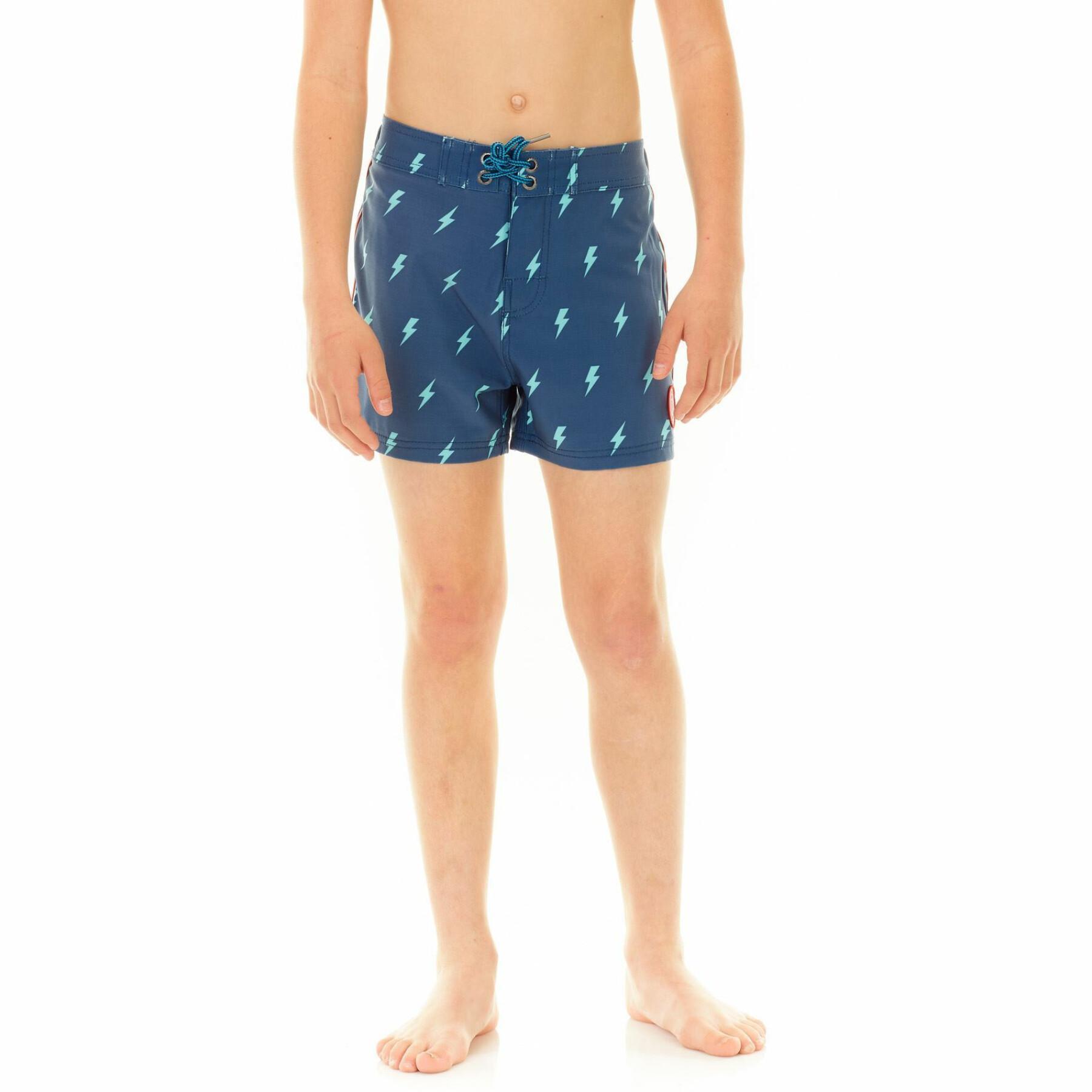 Swim shorts flat belt child Freegun soft touch Flash