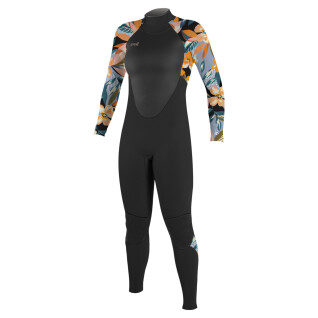 Girls' full-zip back wetsuit O'Neill Epic 5/4