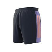Short swim shorts with 3 color block stripes adidas