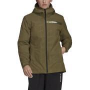 Women's waterproof jacket adidas Terrex Multi RAIN.RDY Primegreen Insulated 2L